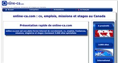 Desktop Screenshot of online-ca.com